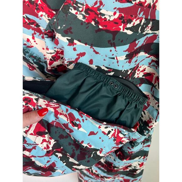 Burton Society DRYRIDE Paint Splatter Snowboard Pants Green Multi Women's Size S - Picture 7 of 13